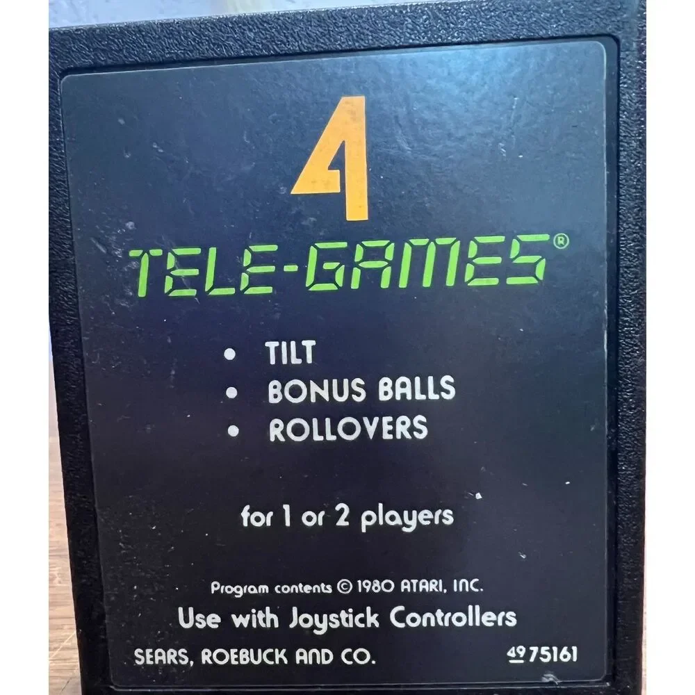 Vintage Atari 2600 4 Tele-Games 1980